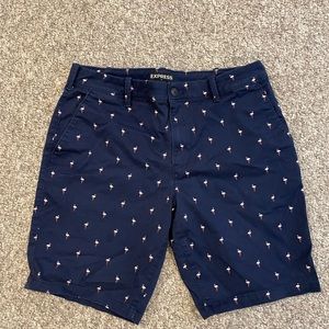 Express Mens flamingo shorts size 31